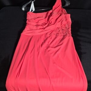David's Bridal Coral Dress